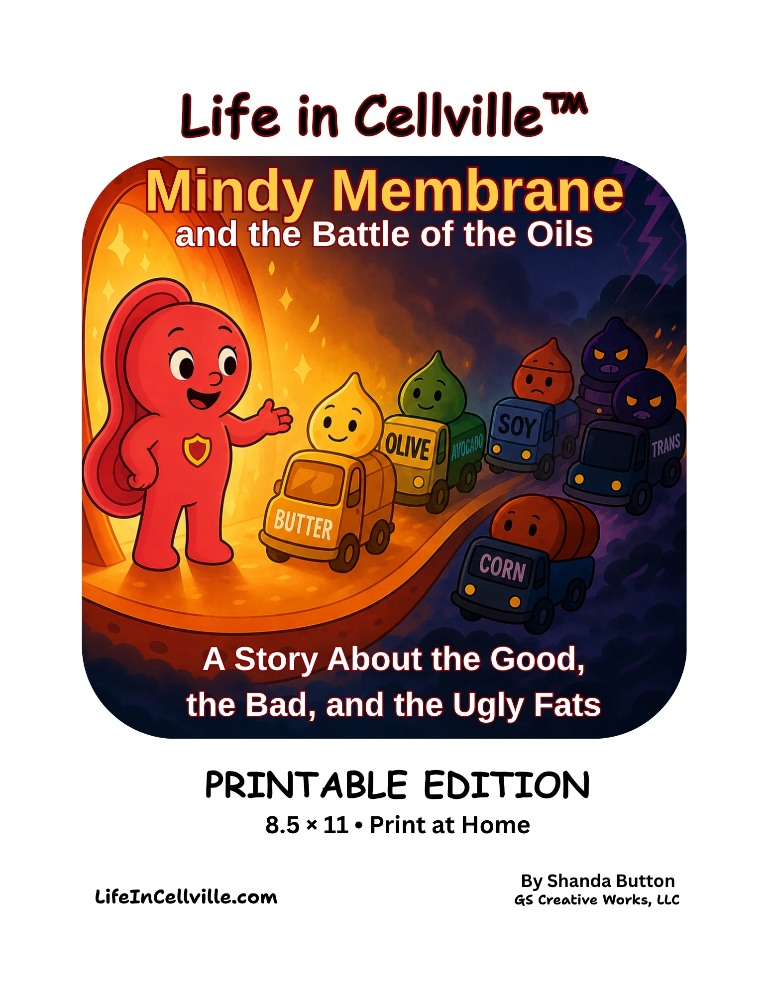 Life in Cellville™: Mindy Membrane and the Battle of the Oils Printable Edition cover