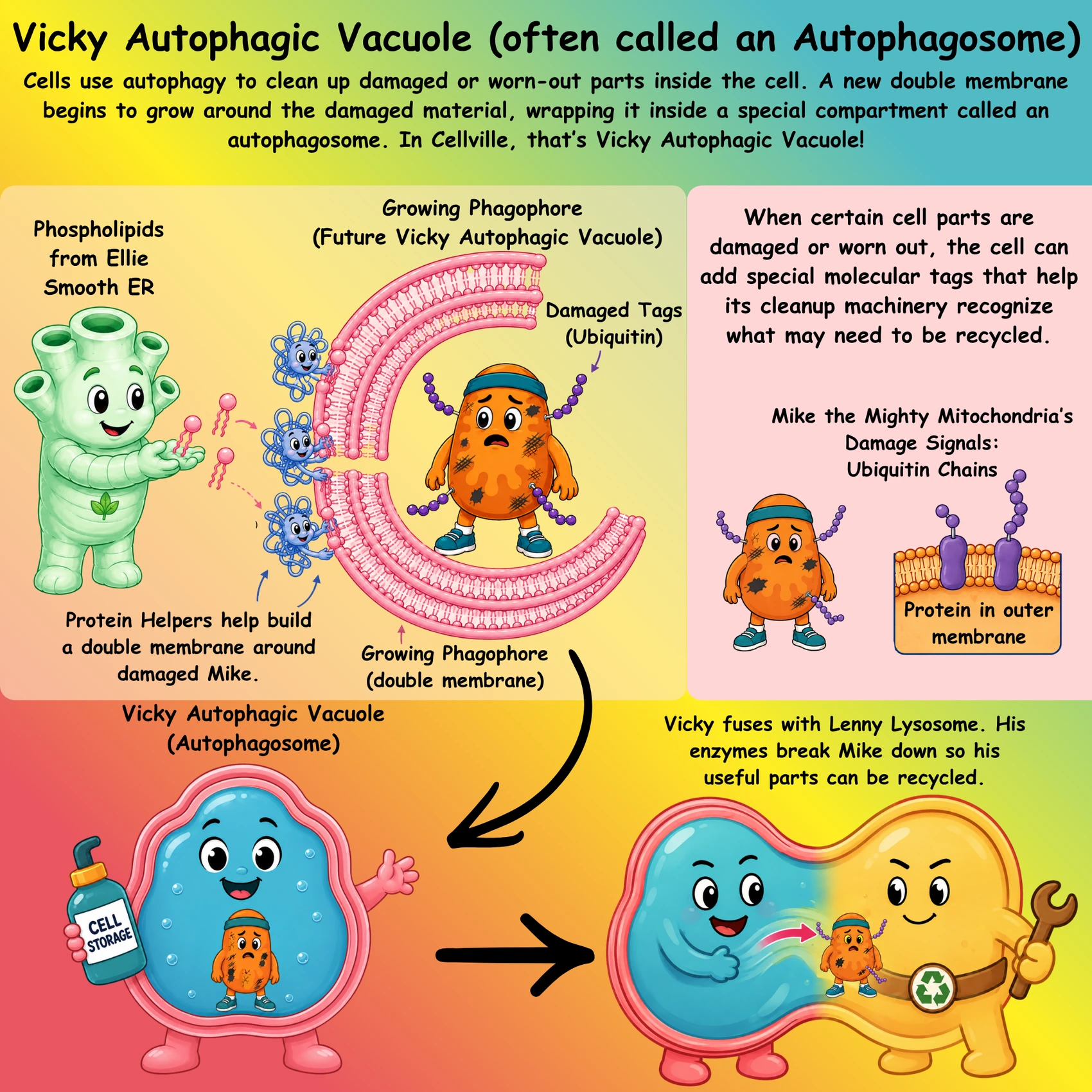 Vicky Autophagic Vacuole - often called an Autophagosome
