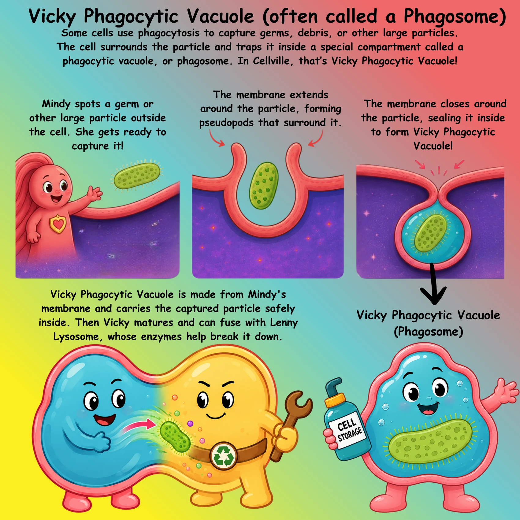 Vicky Phagocytic Vacuole - often called a Phagosome
