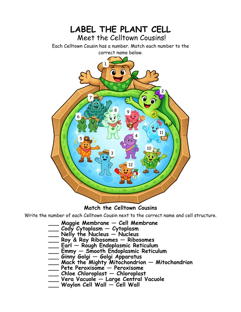 Label the Plant Cell