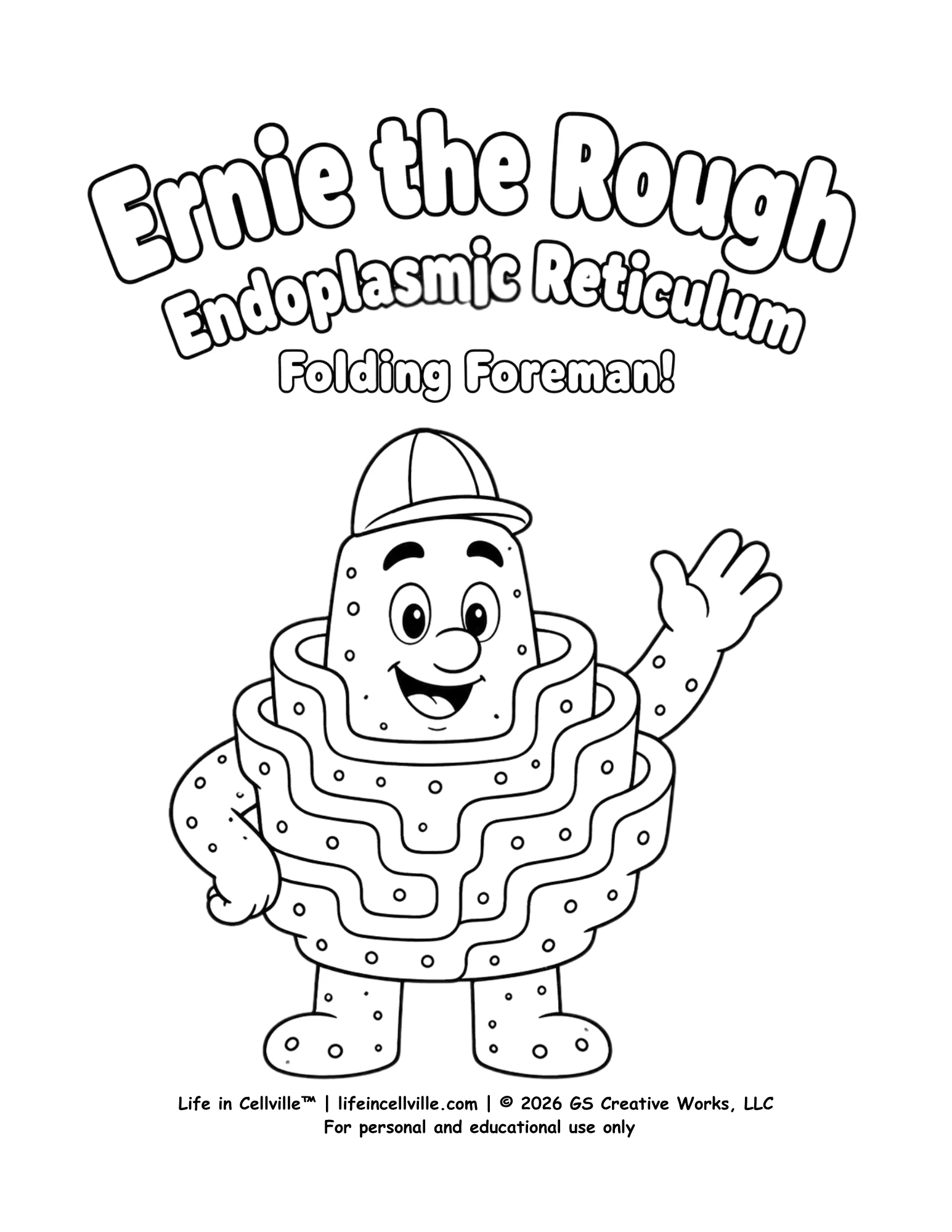 Ernie the Rough ER: Folding Foreman! (Coloring Page)
