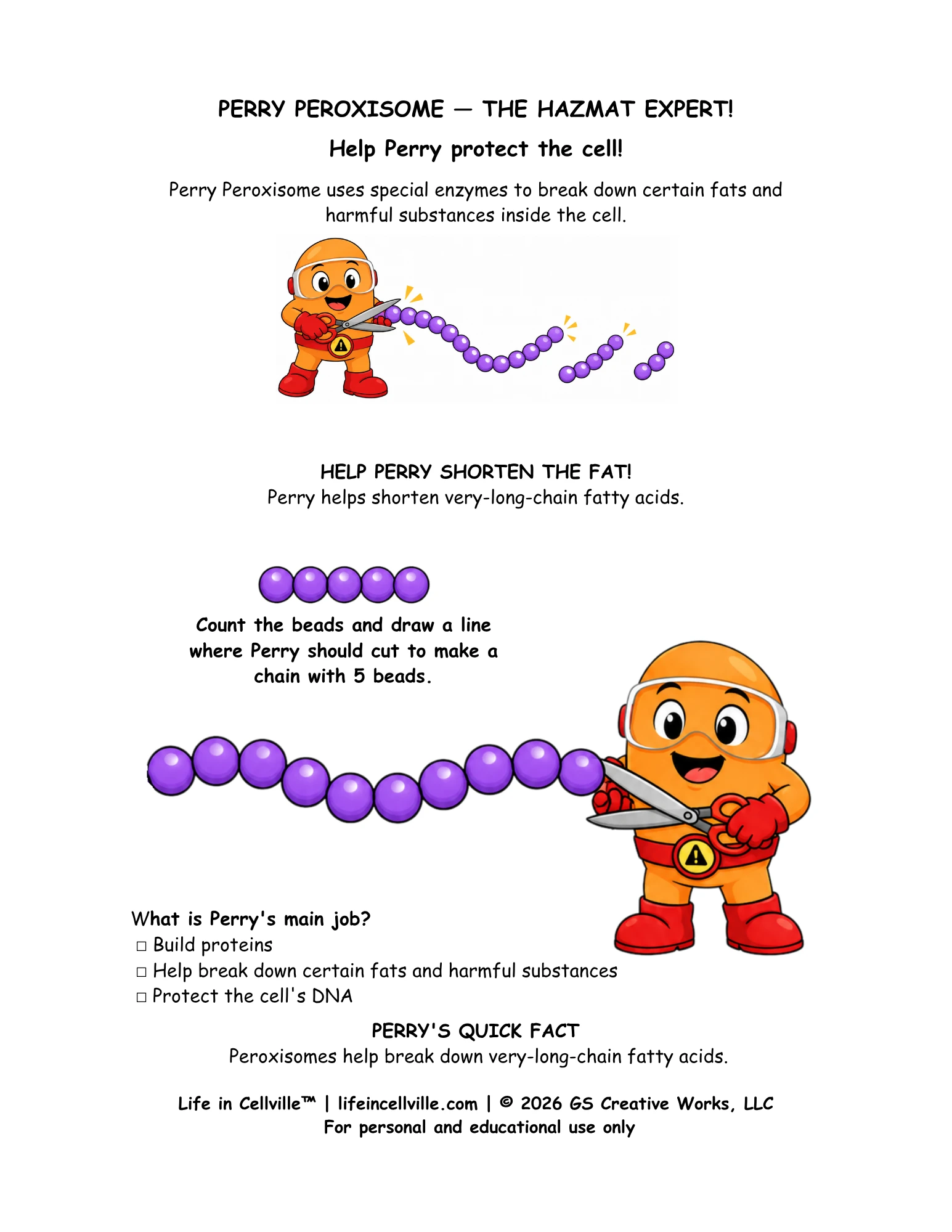 Perry Peroxisome: Activity Page